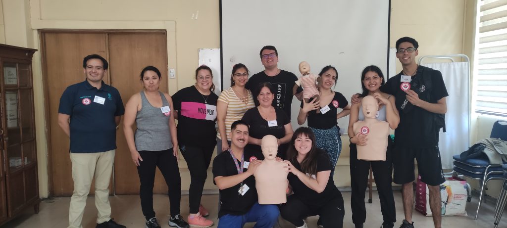 curso RCP, reanimación cardiopulmonar, Santiago, Chile, capacitación, emergencias médicas